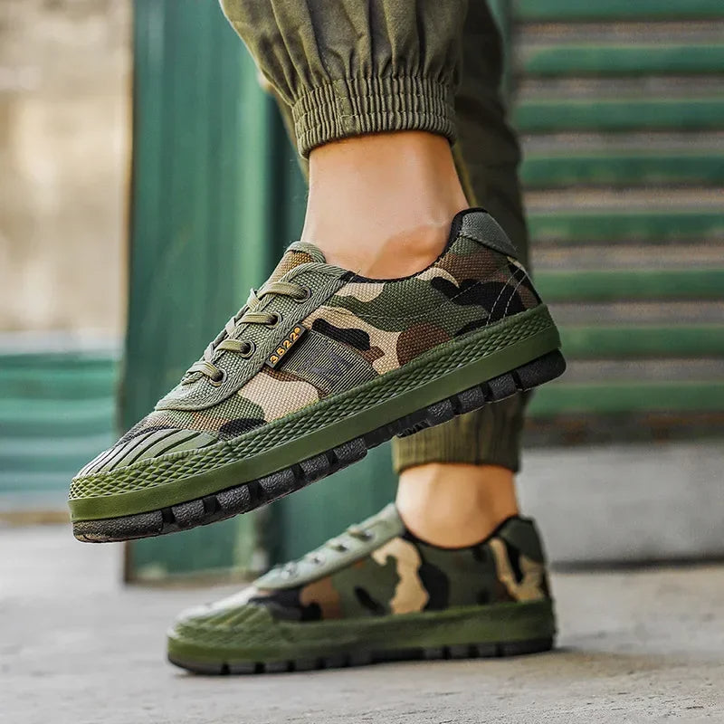 Baskets tout-terrain camouflage pour femmes – Style sportif décontracté pour l'extérieur