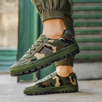 Baskets tout-terrain camouflage pour femmes – Style sportif décontracté pour l'extérieur