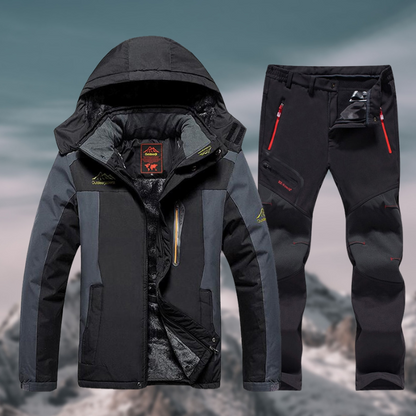 Ensemble Homme Durable Hiver Imperméable Isolé – Combinaison de Montagne