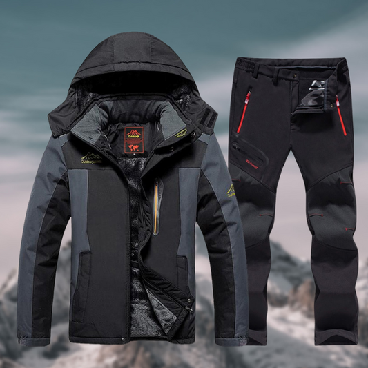 Ensemble Homme Durable Hiver Imperméable Isolé – Combinaison de Montagne