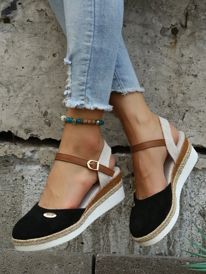 Chaussures Espadrilles Orthopédiques Élégantes Confortables à Bout Fermé pour Femmes – Chaussures d’Été de Soutien