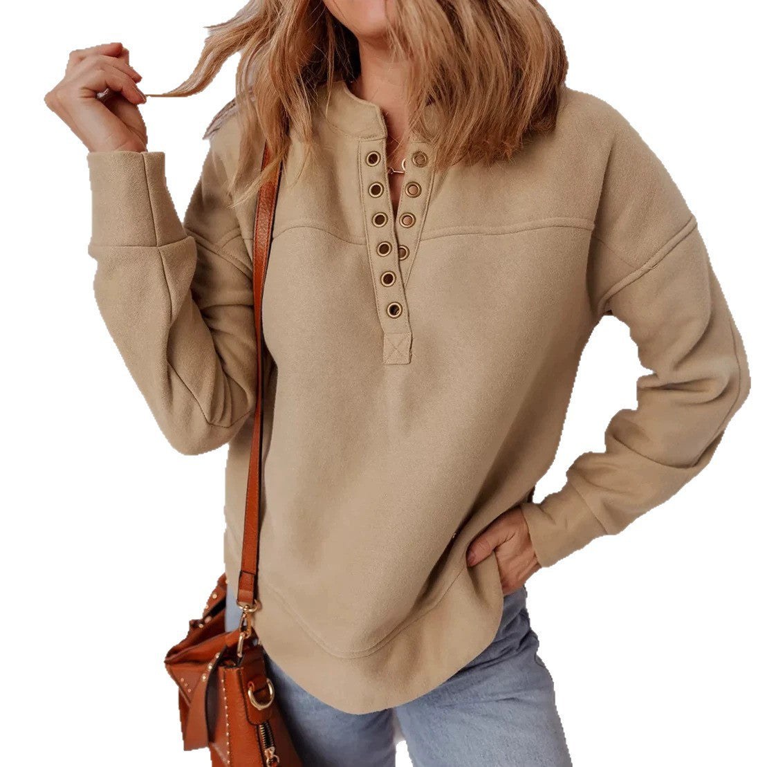 Women's Drop-Shoulder Sweatshirt – Soft and Comfortable