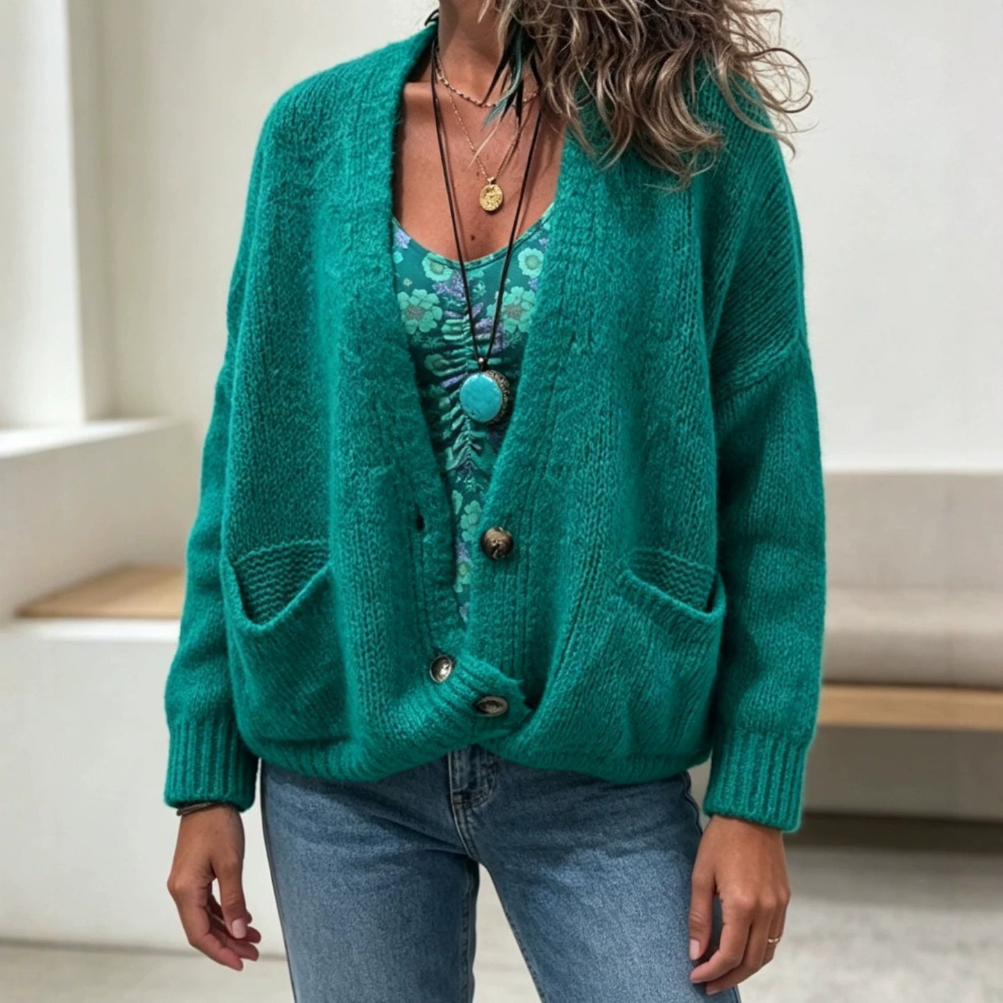 Women's Oversized Knit Cardigan – Casual, Cozy, and Versatile Style