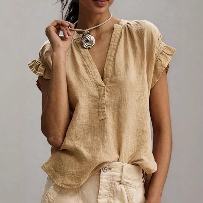 Chemisier femme en coton decontracte - Doux et facile a porter