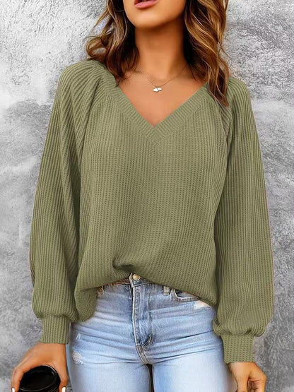 Women's loose-knit sweater - Casual and comfortable
