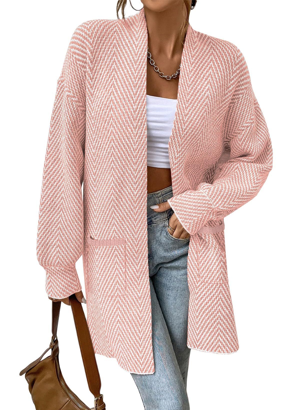 Long women's sweater with pockets - Loose and casual