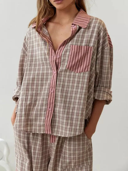 Pyjama 2 pièces de luxe à coupe décontractée pour femmes - Confort, Qualité