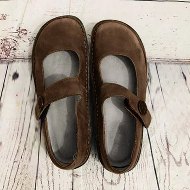 Femme Daim Brock sculpté Confortables  Chaussures – Style Élégant et Semelle Flexible