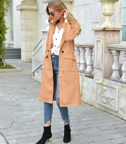 Manteau long de qualité supérieure pour femme – Élégant et chaud