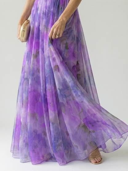 Robe maxi femme cache-coeur fluide - Feminine et legere