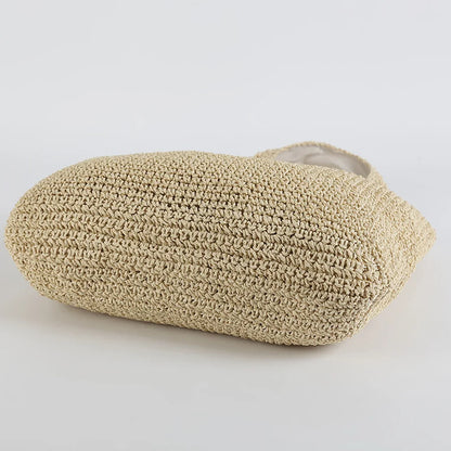 Sac de plage élégant en paille pour femme