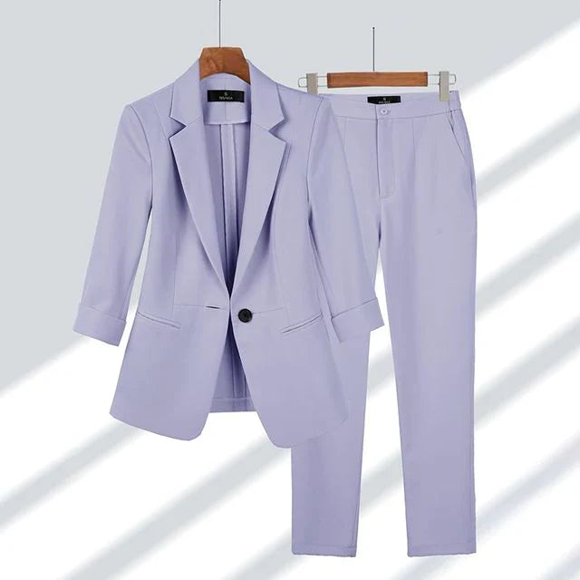 Ensemble blazer et pantalon pour femme
