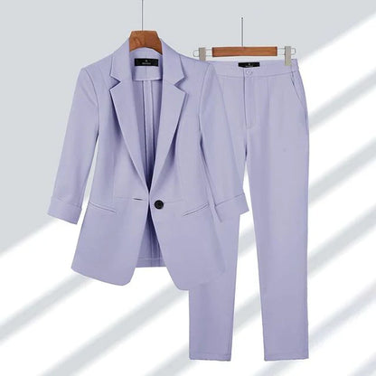 Ensemble blazer et pantalon pour femme