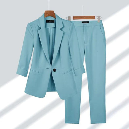 Ensemble blazer et pantalon pour femme