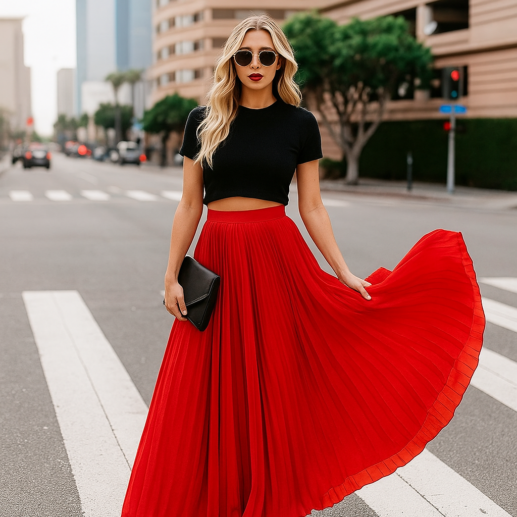 Jupe plissée élégante pour toutes les occasions