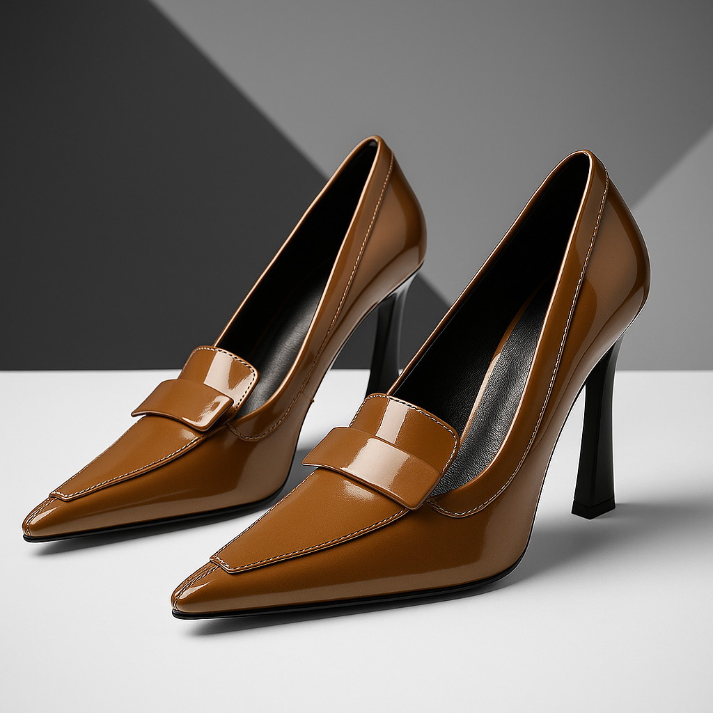 Escarpins Femme en Cuir Verni – Chaussures Élégantes à Bout Pointu