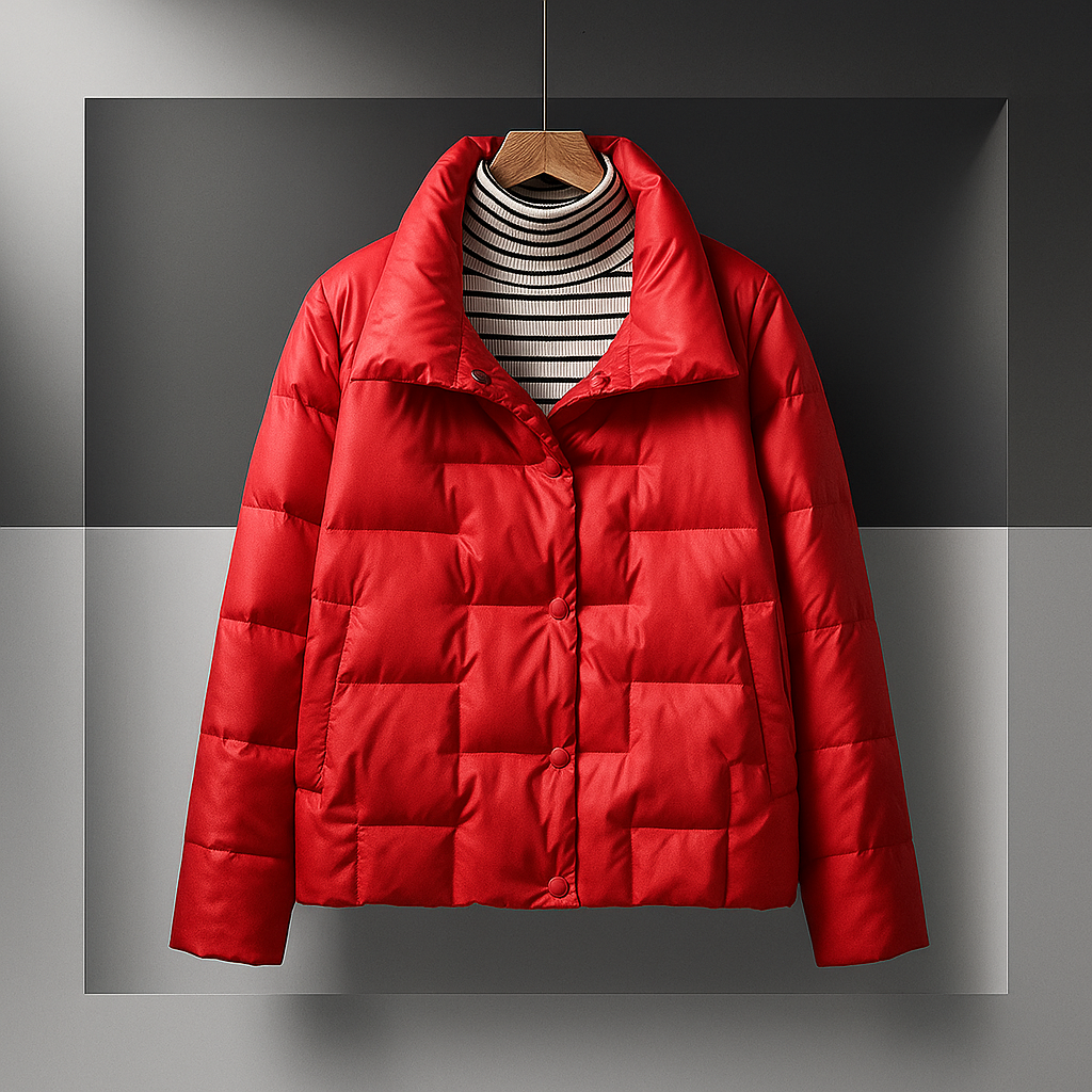 Giacca trapuntata leggera da donna di lusso – stile chic, pratico e alla moda.
