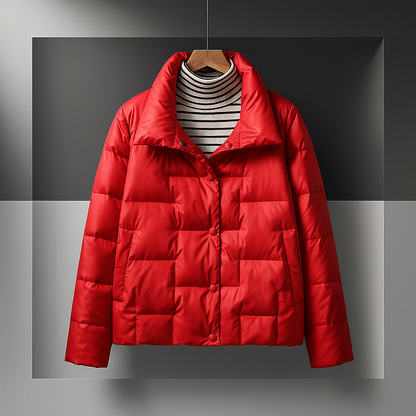 Giacca trapuntata leggera da donna di lusso – stile chic, pratico e alla moda.