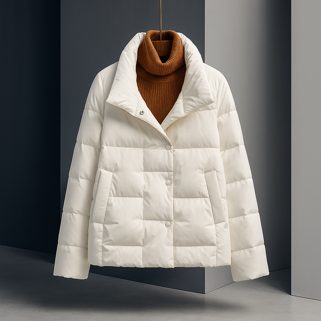 Giacca trapuntata leggera da donna di lusso – stile chic, pratico e alla moda.
