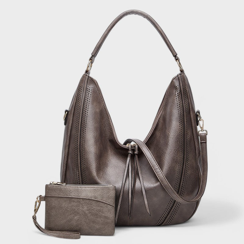 Borsa hobo boho da donna con portafoglio – stile chic, capiente e quotidiano