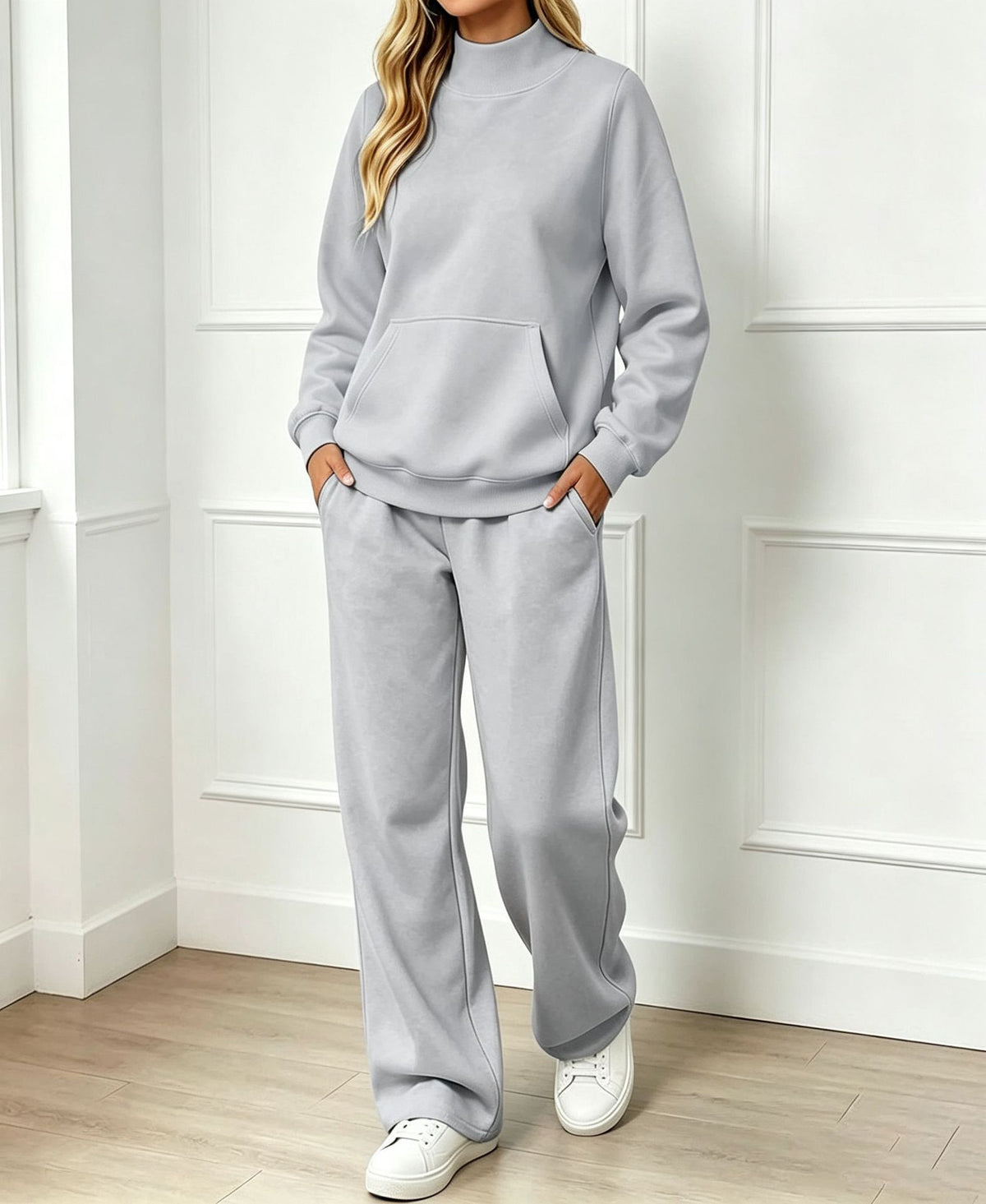 Ensemble sweat femme col montant - Confortable et coordonne