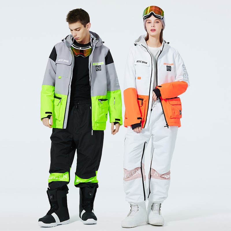 Ensemble de Ski Hivernal Unisexe – Tenue de Neige Respirante et Isolée en Deux Pièces