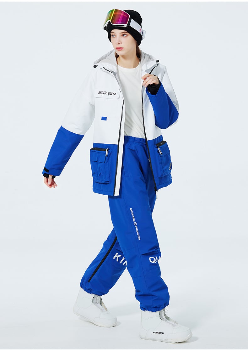 Ensemble de Ski Hivernal Unisexe – Tenue de Neige Respirante et Isolée en Deux Pièces