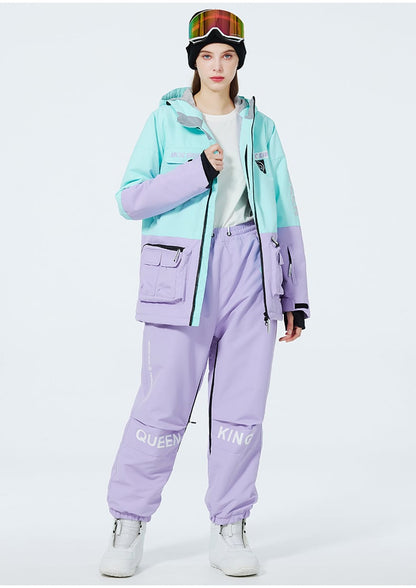 Ensemble de Ski Hivernal Unisexe – Tenue de Neige Respirante et Isolée en Deux Pièces