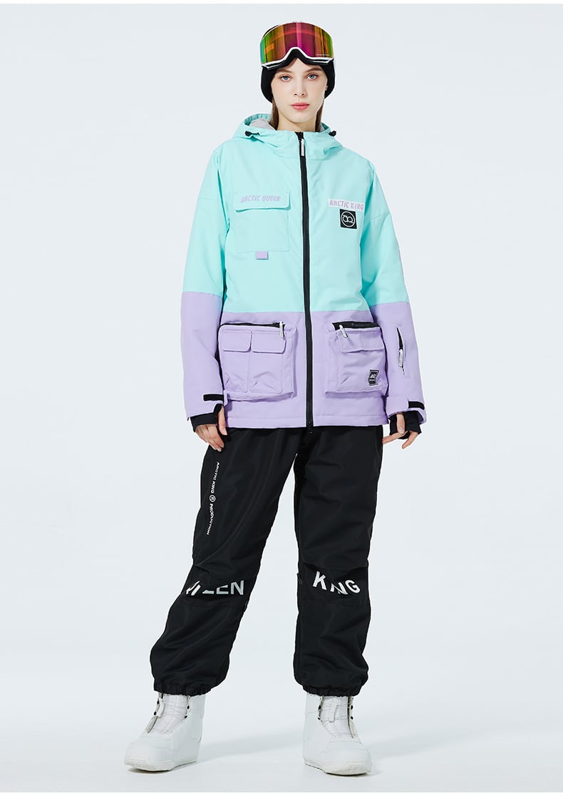 Ensemble de Ski Hivernal Unisexe – Tenue de Neige Respirante et Isolée en Deux Pièces