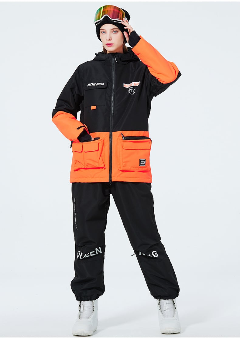 Ensemble de Ski Hivernal Unisexe – Tenue de Neige Respirante et Isolée en Deux Pièces