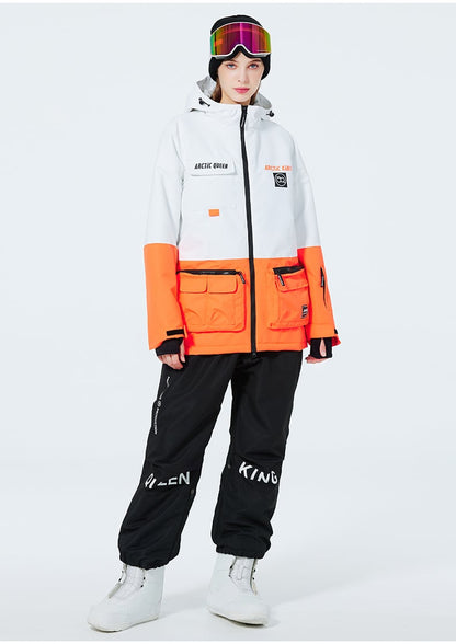 Ensemble de Ski Hivernal Unisexe – Tenue de Neige Respirante et Isolée en Deux Pièces