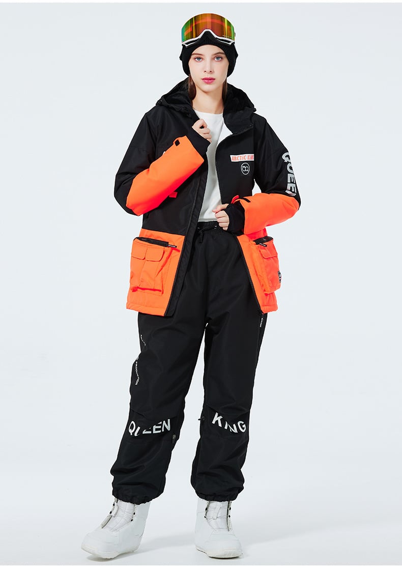 Ensemble de Ski Hivernal Unisexe – Tenue de Neige Respirante et Isolée en Deux Pièces