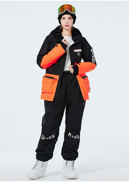 Ensemble de Ski Hivernal Unisexe – Tenue de Neige Respirante et Isolée en Deux Pièces