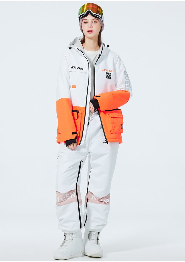 Ensemble de Ski Hivernal Unisexe – Tenue de Neige Respirante et Isolée en Deux Pièces