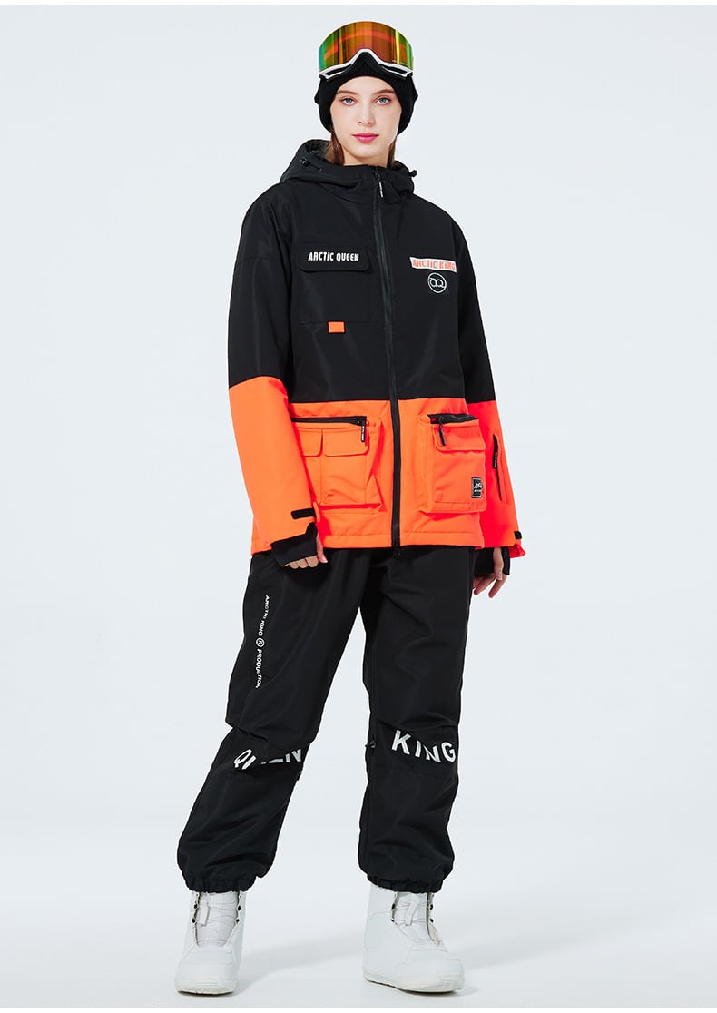 Ensemble de Ski Hivernal Unisexe – Tenue de Neige Respirante et Isolée en Deux Pièces