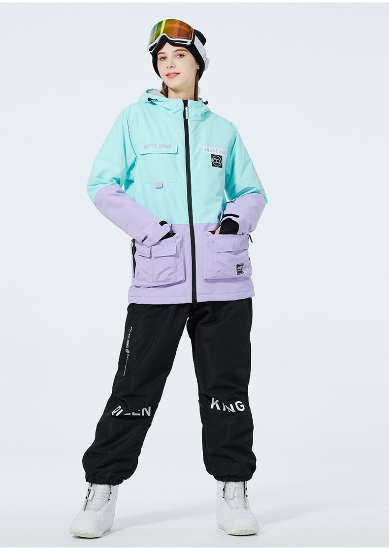 Ensemble de Ski Hivernal Unisexe – Tenue de Neige Respirante et Isolée en Deux Pièces