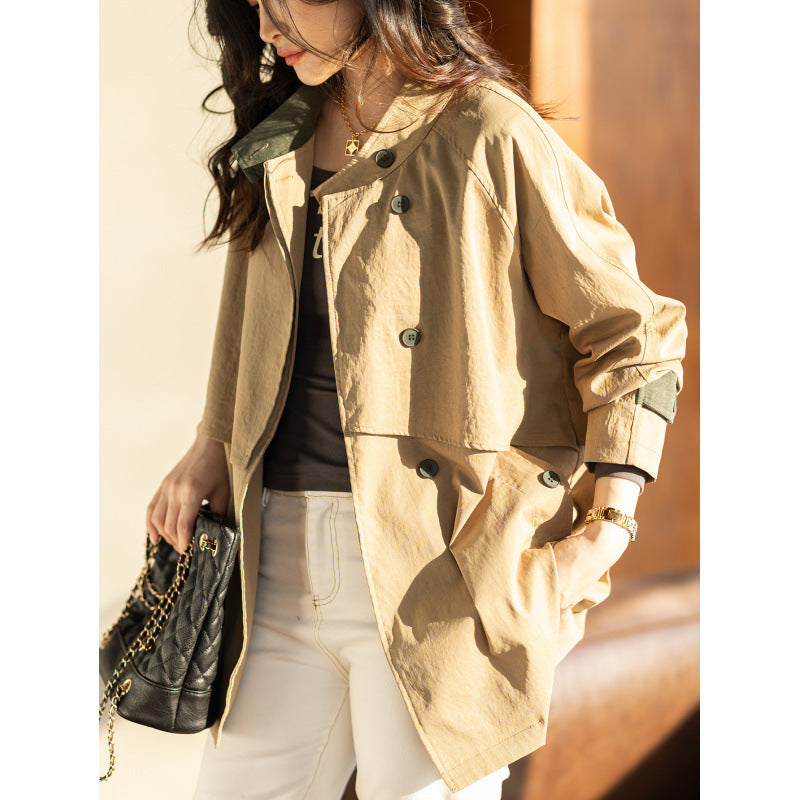 Elegant Casual Mid-Length Women’s Top for the Office in Autumn