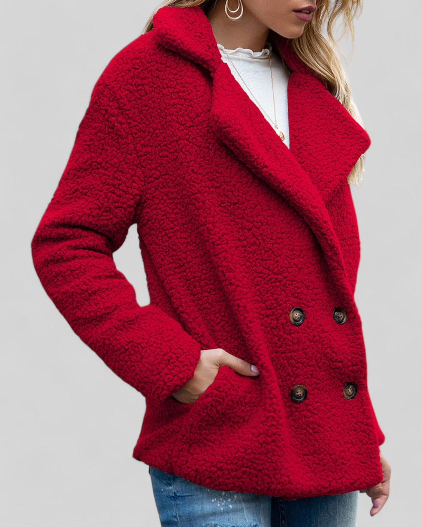 Manteau Doux Élégant pour Femme – Vêtement d’Extérieur Confortable