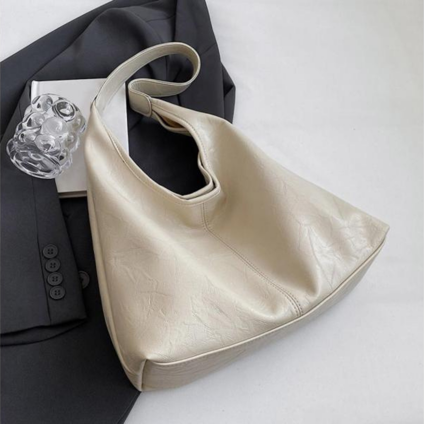 Sac Hobo Femme en Cuir Synthétique – Sac à Épaule Élégant