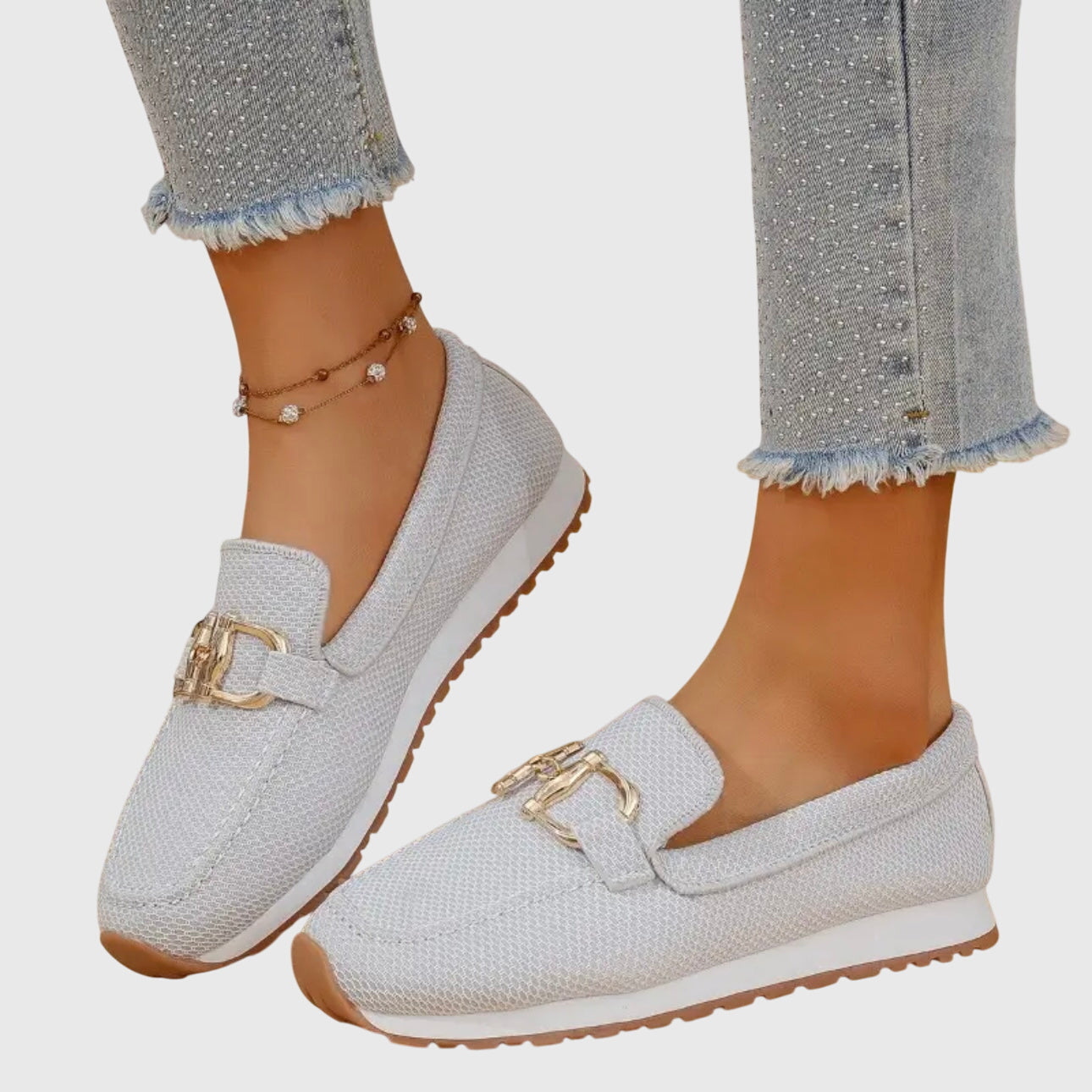 Mocassins femme confort à soutien intégré – Chaussures plates élégantes semelle souple pour un maintien quotidien