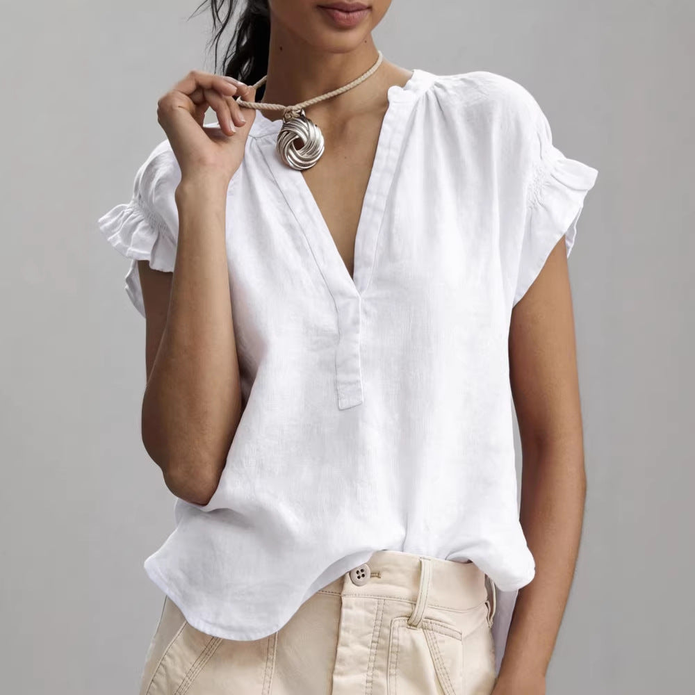 Chemisier femme en coton decontracte - Doux et facile a porter