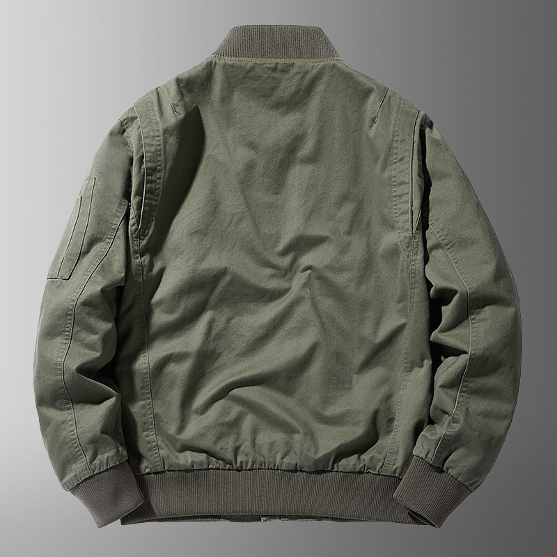 Blouson Bombardier Décontracté Premium pour Homme – Coupe Ample avec Col Montant