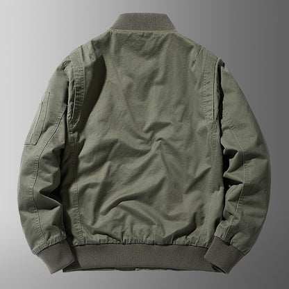 Blouson Bombardier Décontracté Premium pour Homme – Coupe Ample avec Col Montant