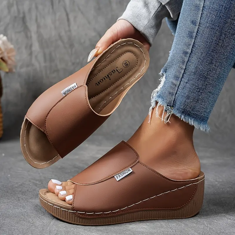 Sandales Femme à Plateforme Confort – Brides Réglables avec Soutien de la Voûte Plantaire