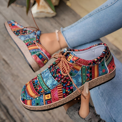 Artistic Women’s Sneakers – Elegant, Cushioned Style for Everyday Walking