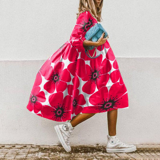 Robe d'été femme de plage | Mi-longue