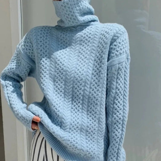 Pull douillet femme | col roulé