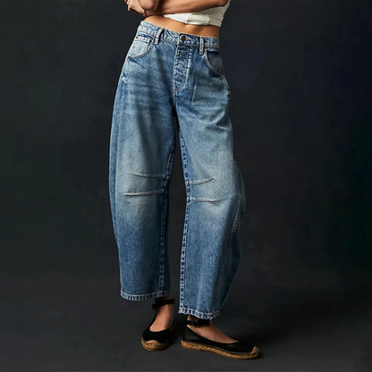 Pantalon en Jean Large et Stylé pour Femme – Coupe Décontractée