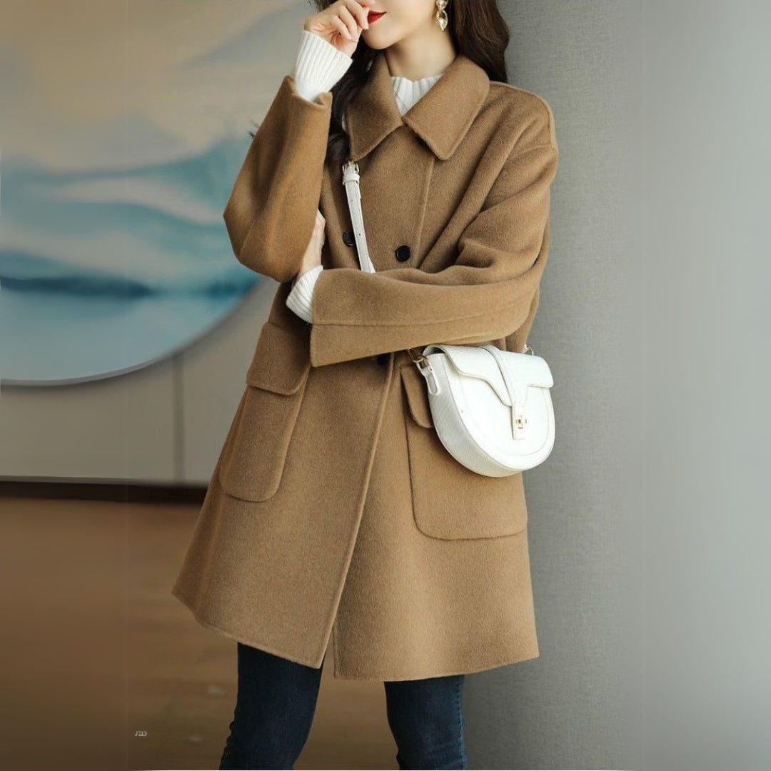 Manteau Double Boutonnage Élégant pour Femme – Stylish Format Outwear
