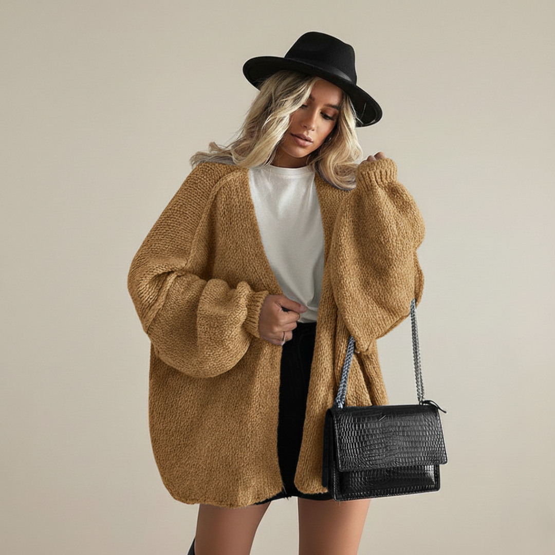 Cardigan oversize femme en maille - Doux et relax